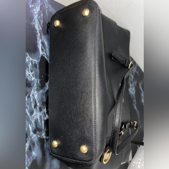 MICHAEL Michael Kors Jet Set East-West Leather Black Tote Bag AUTHENTIC NWT - Picture 4 of 9